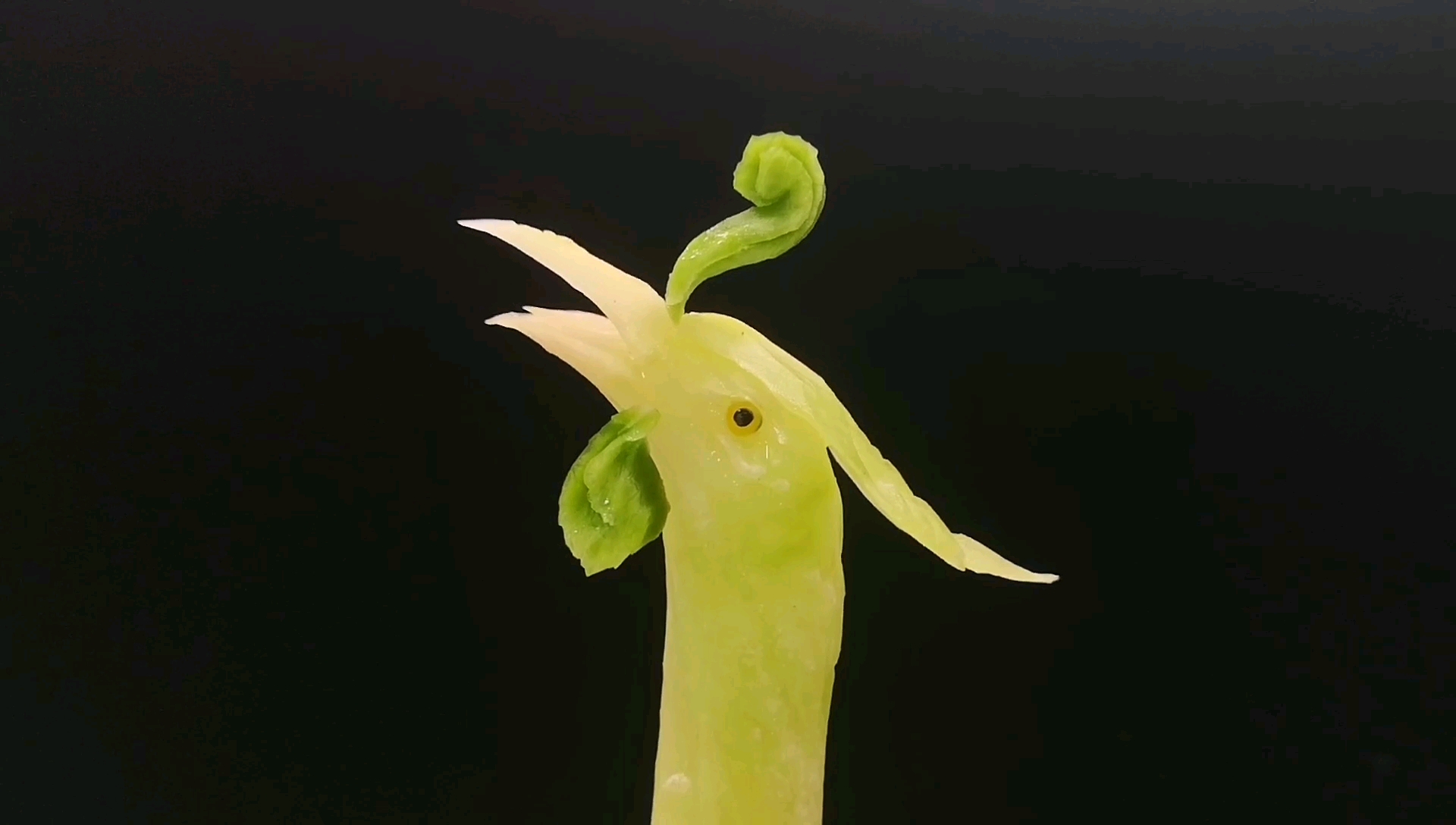 2019,立个新年flag#青萝卜雕刻第一式～简易凤凰头