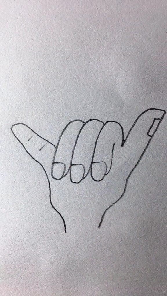 简笔画#画一只666的手,你学废了吗?-度小视