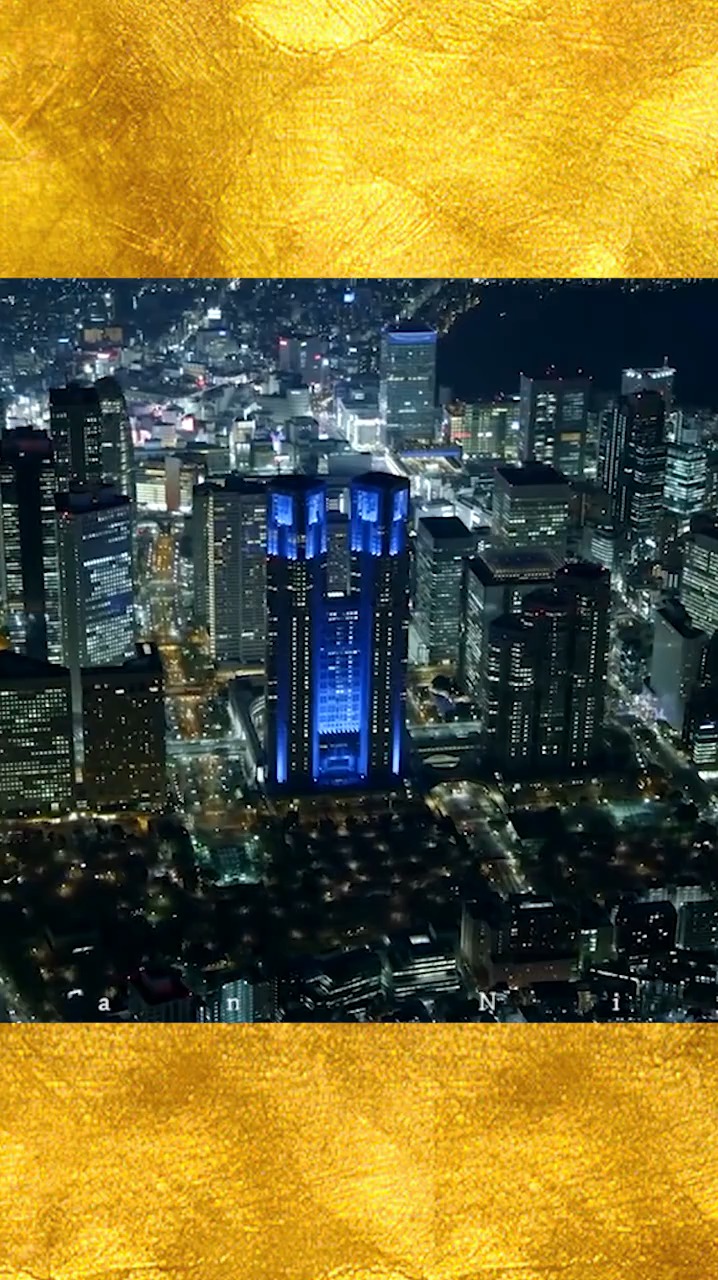 航拍日本夜景,这才是高级内透,非人工亮化工程,太震撼了!