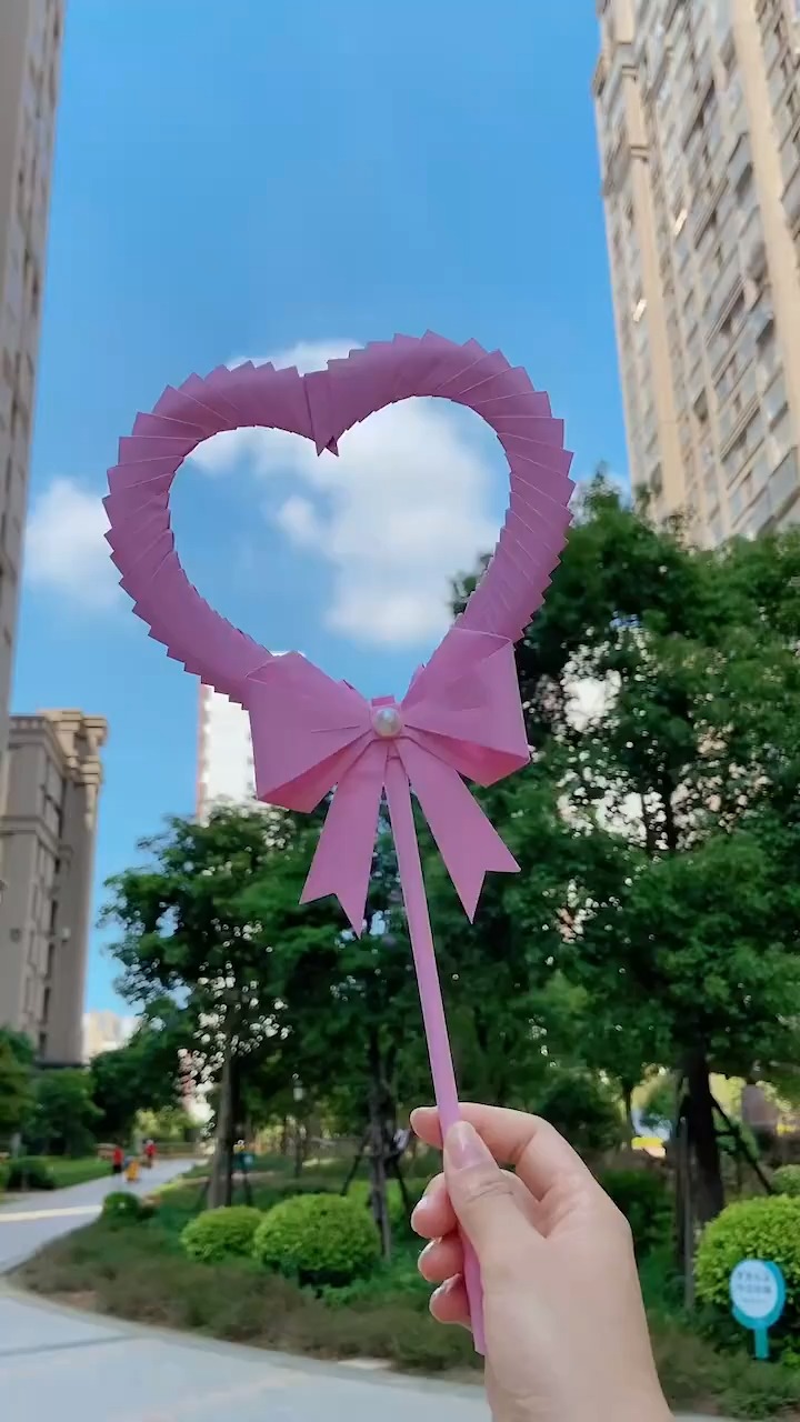 教师节做折纸给老师做个好看的魔法棒吧!-度小视