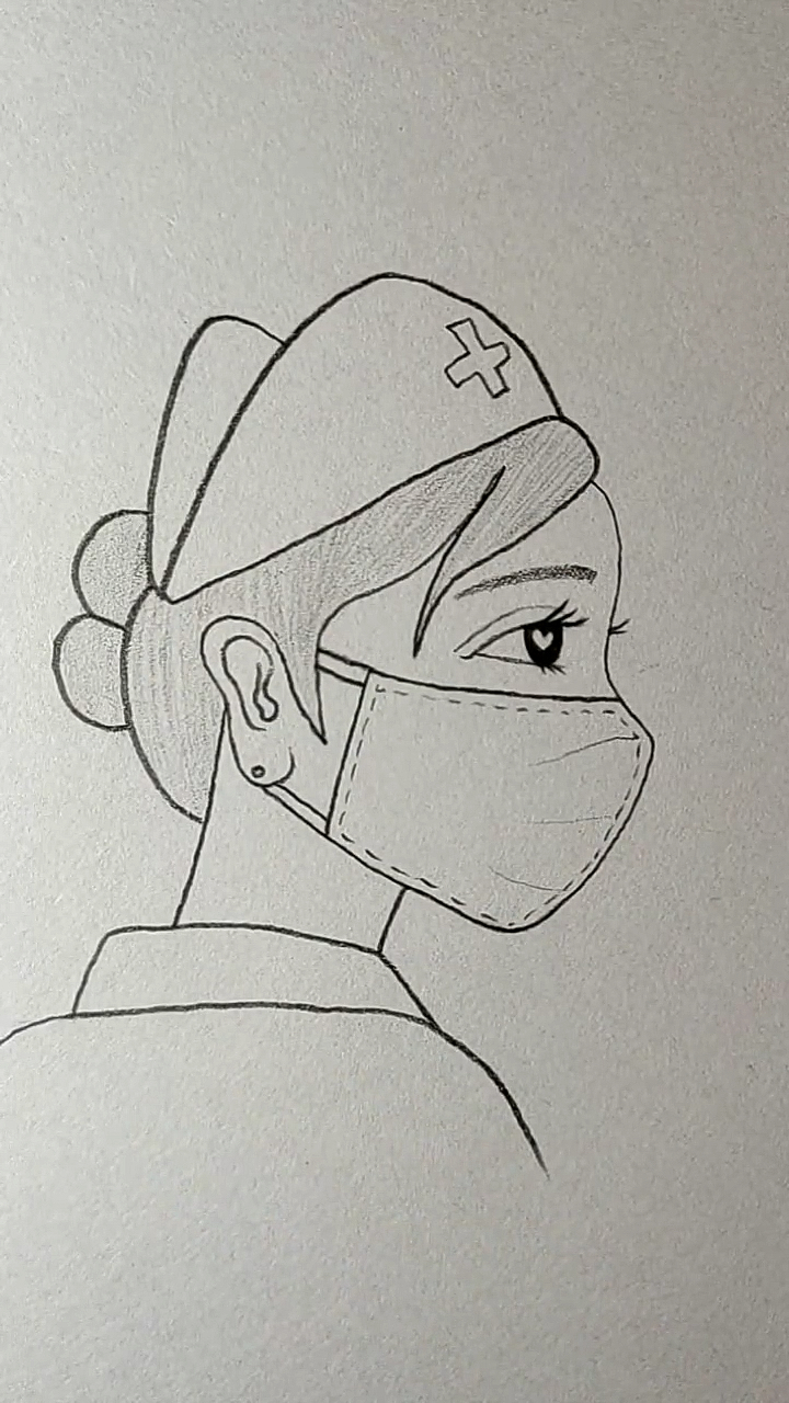 致敬白衣天使#画美丽的白衣天使,像你们致敬,武汉加油!中国加油!