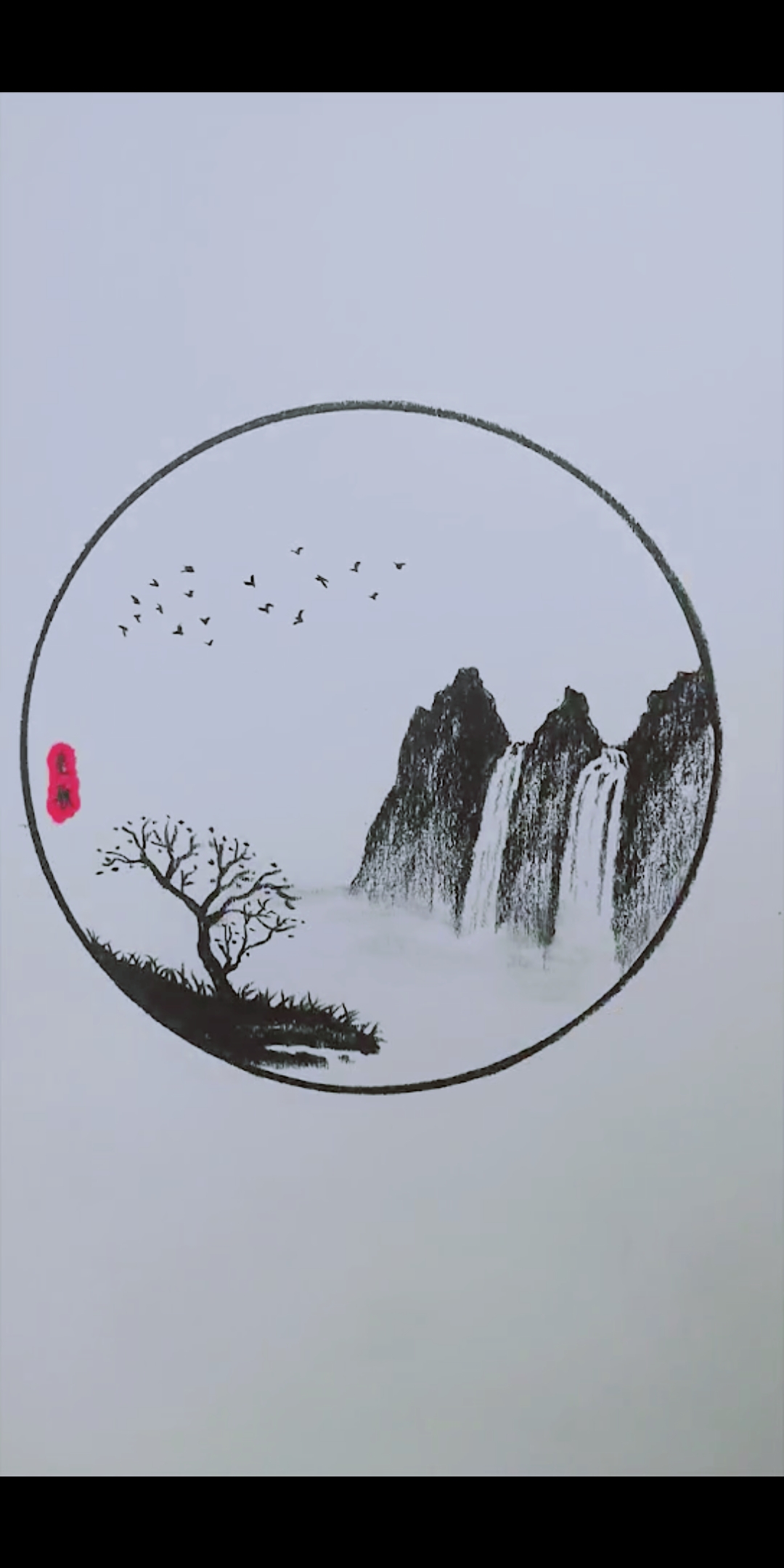 简单易学的意境风景画