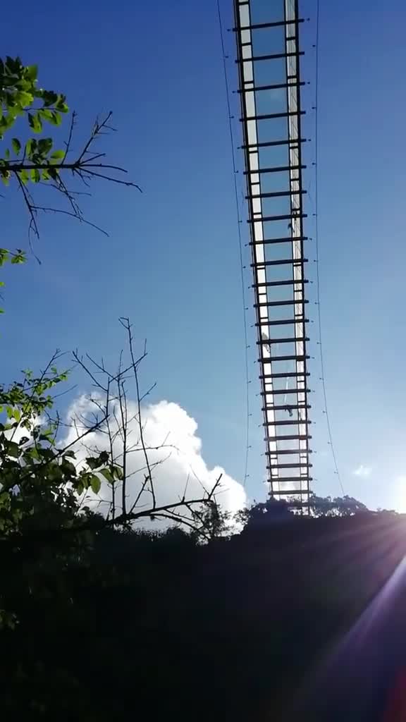 东巴秘境的玻璃栈道有敢来挑战的吗我恐高只有拍照的份最美丽江抖起来