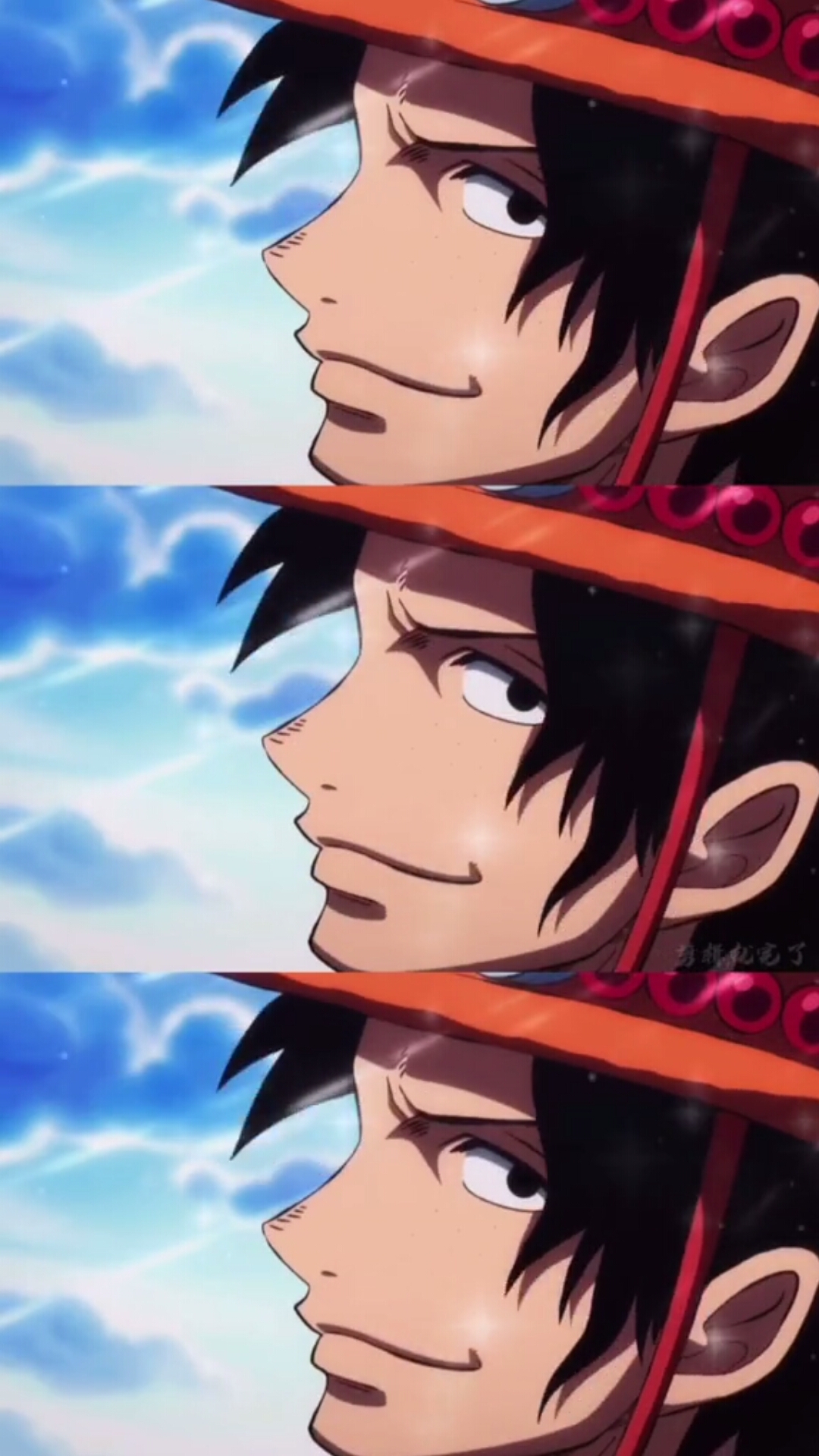 动漫#艾斯治愈系微笑