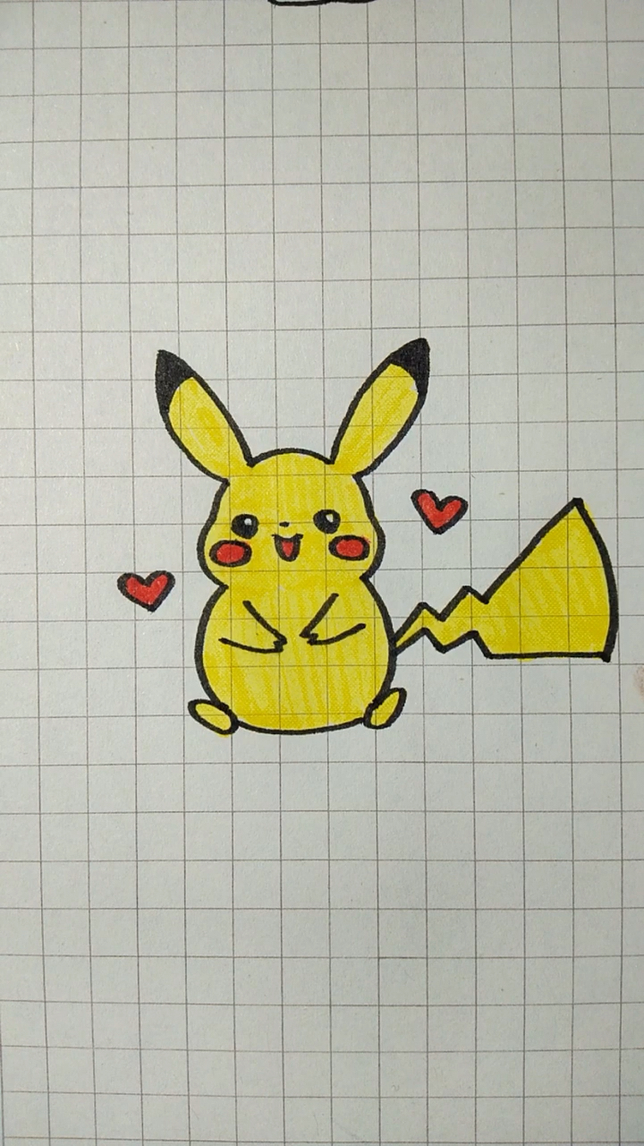 画画原来如此简单#你想做开心的皮卡丘还是悲伤的呢?