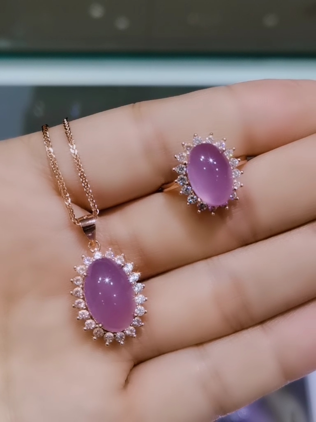 精美大同紫玉套链