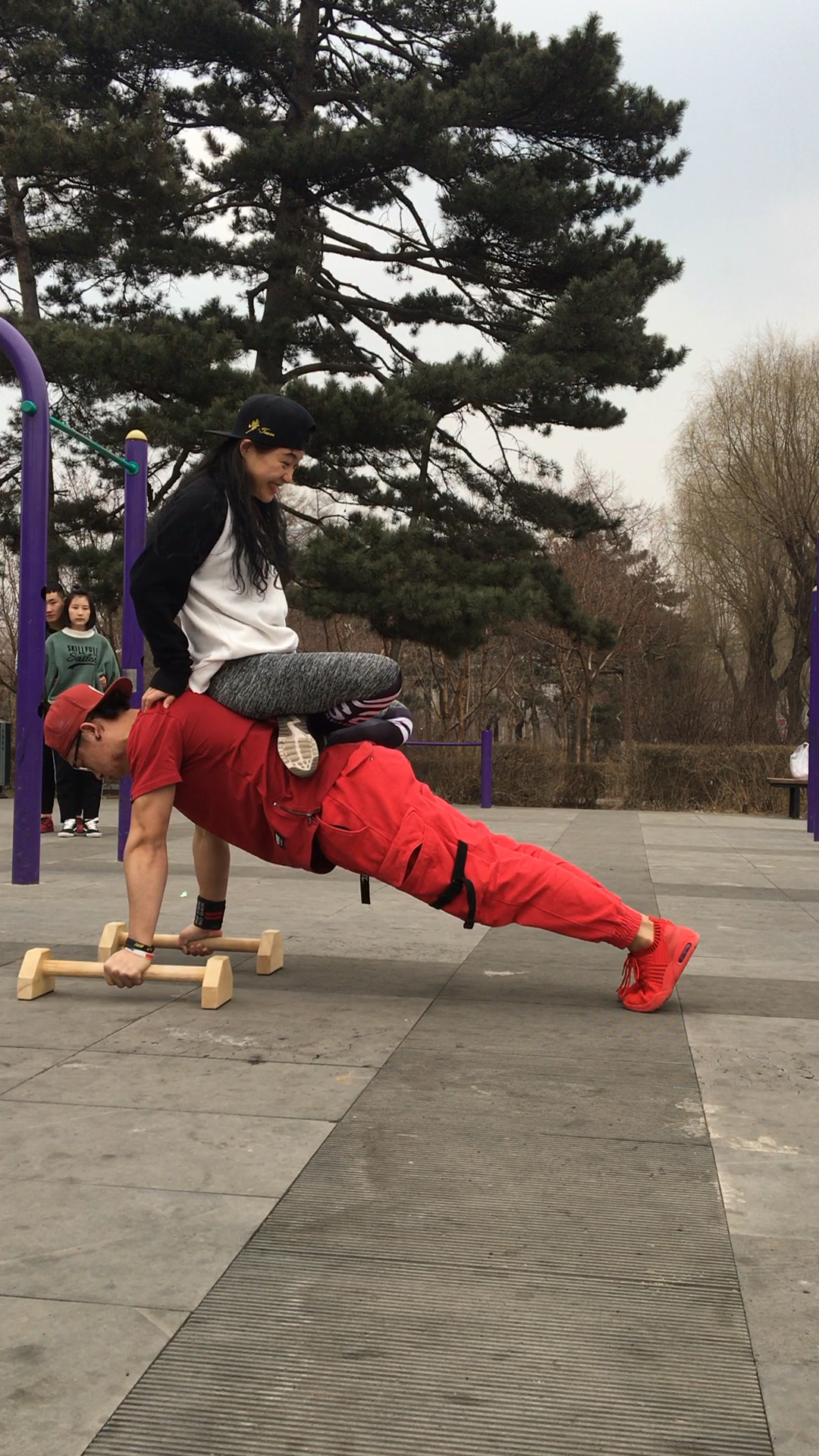 神宠来袭#双人俯卧撑系列(二)