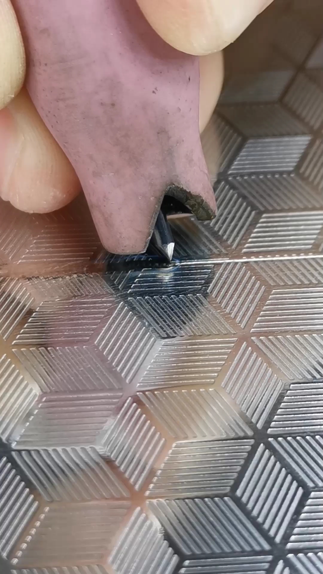 你工作的样子真美#不锈钢台面焊接,后期免抛光处理