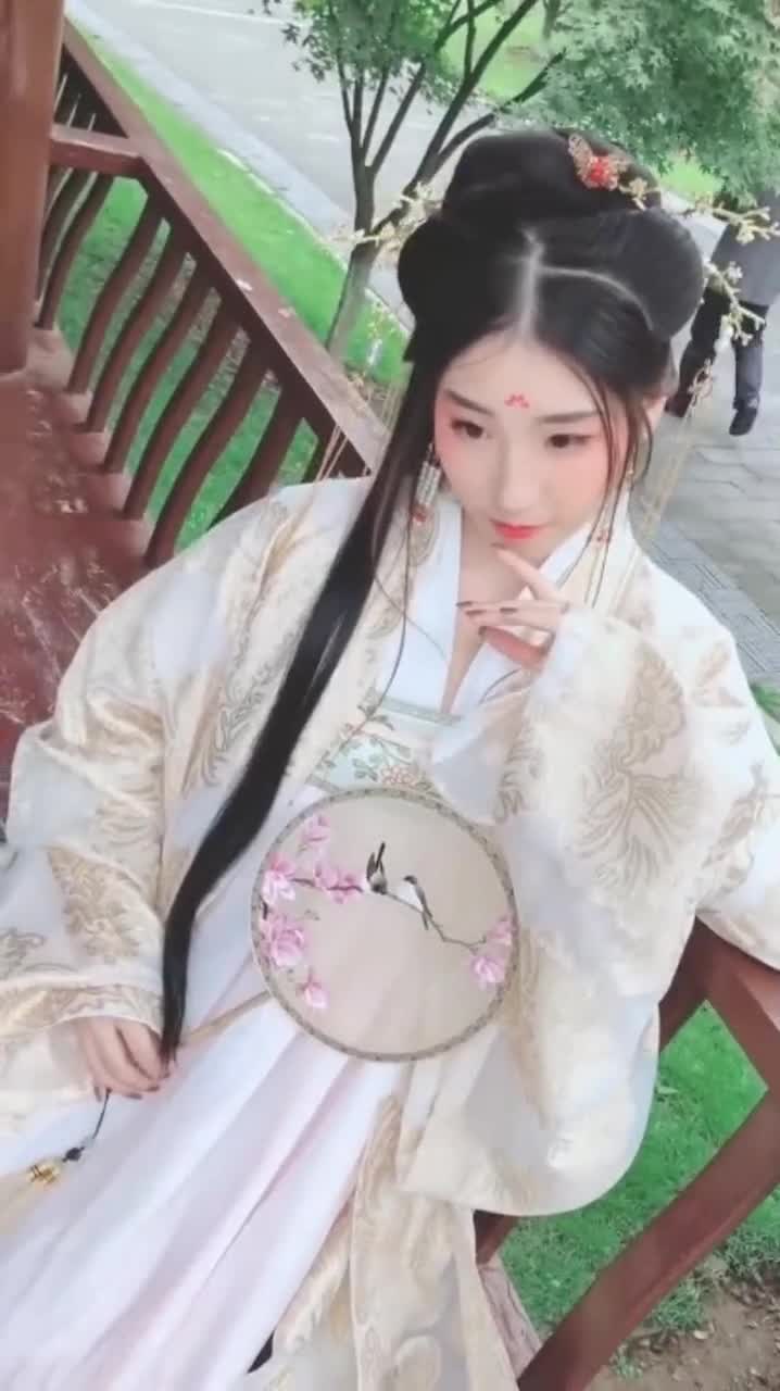 汉服古风小姐姐要是在古代