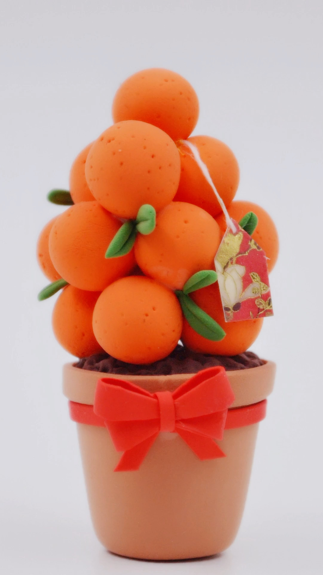 儿童超轻粘土教程《桔子树》