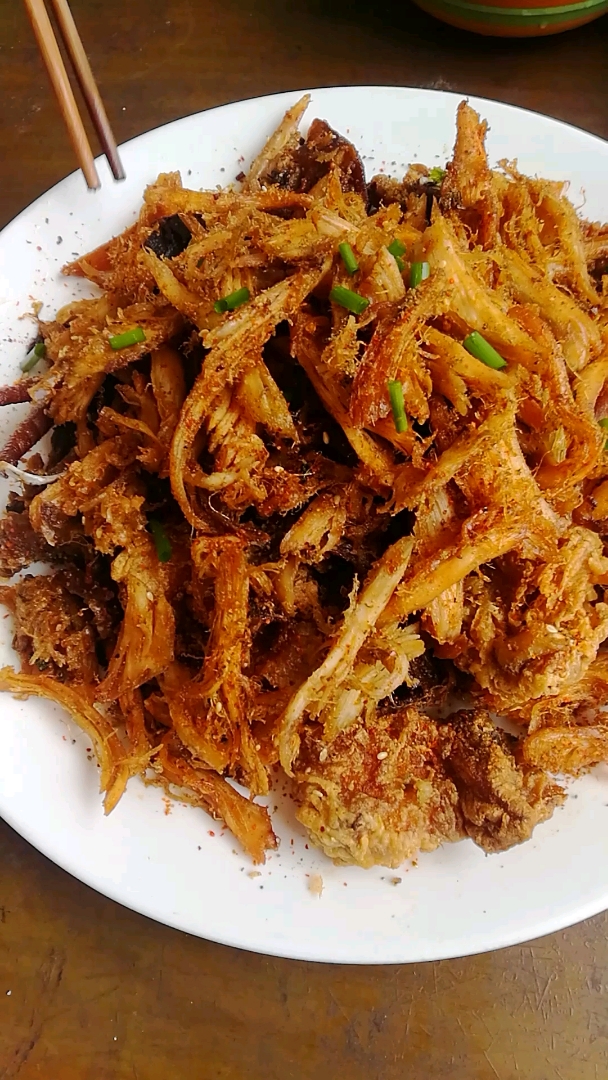 干炸麻辣鸡丝