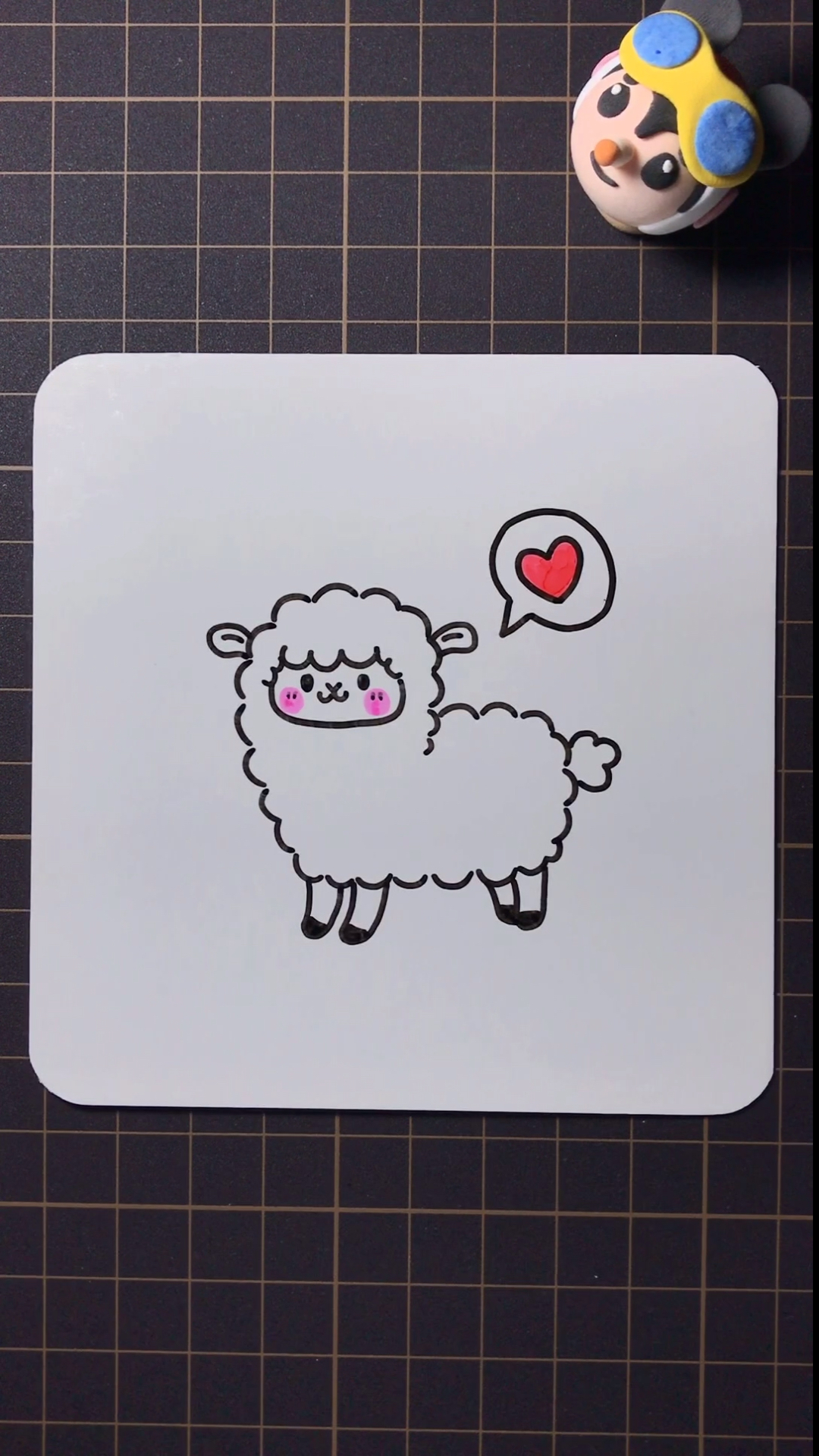 简笔画#可爱的小绵羊简笔画