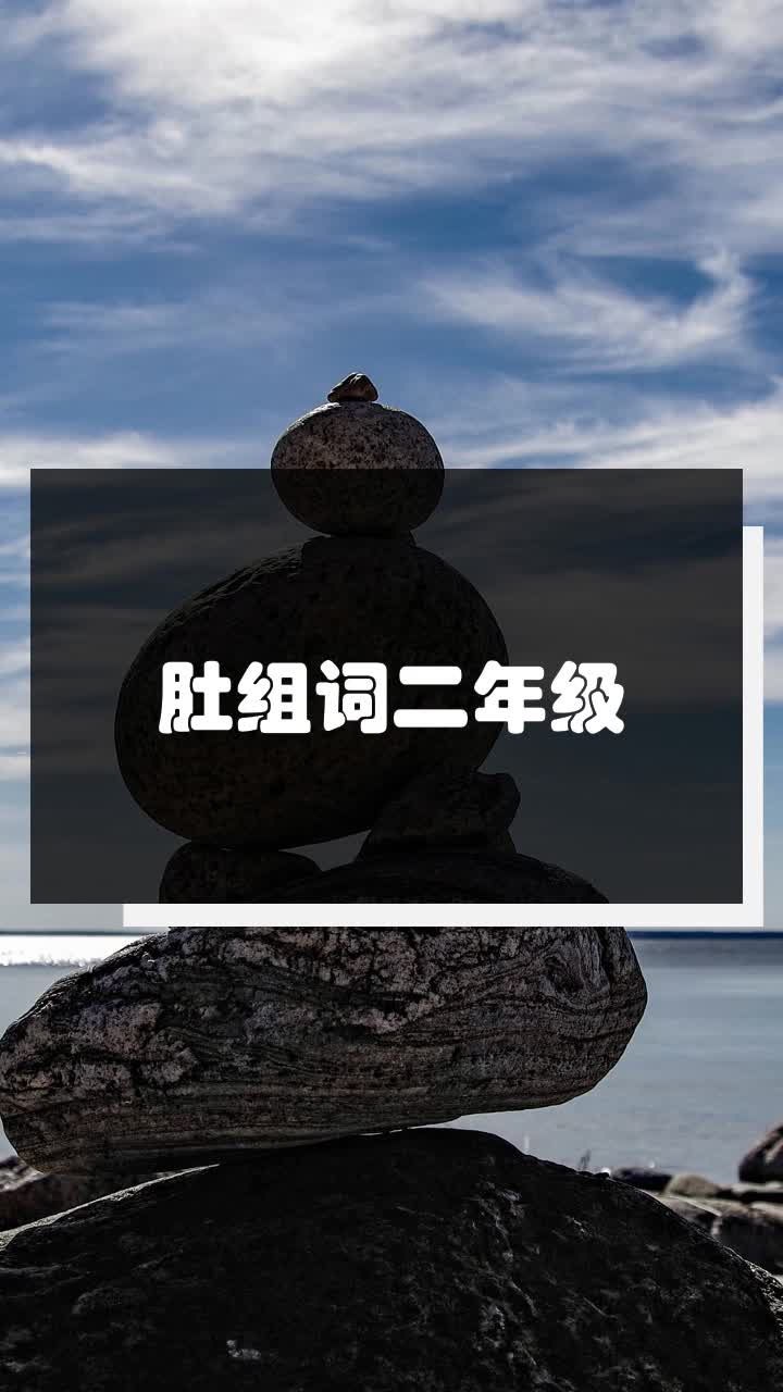 肚组词二年级