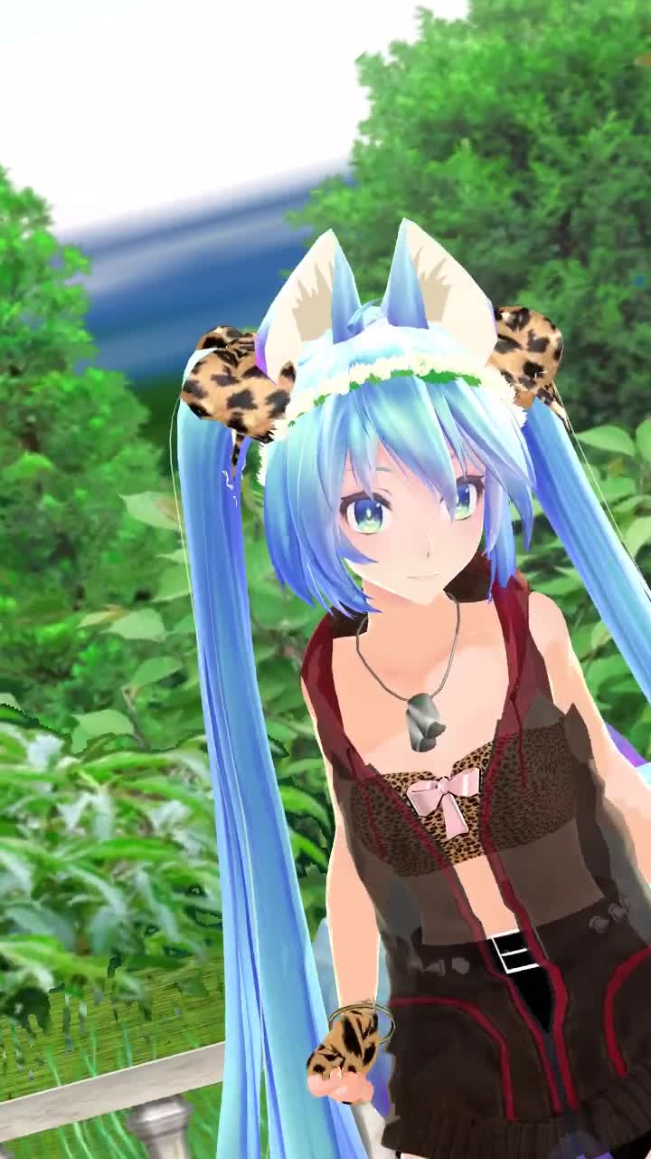 九尾妖狐装扮的初音,有没有被仙到