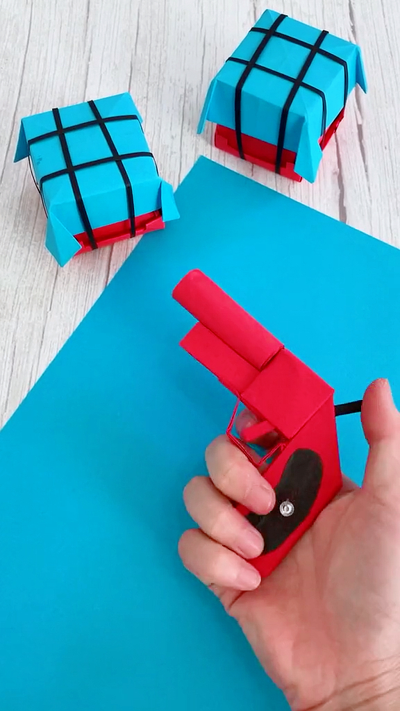 手工折纸!信号枪