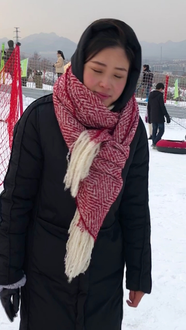 感恩有你#雪妹第一视角滑雪