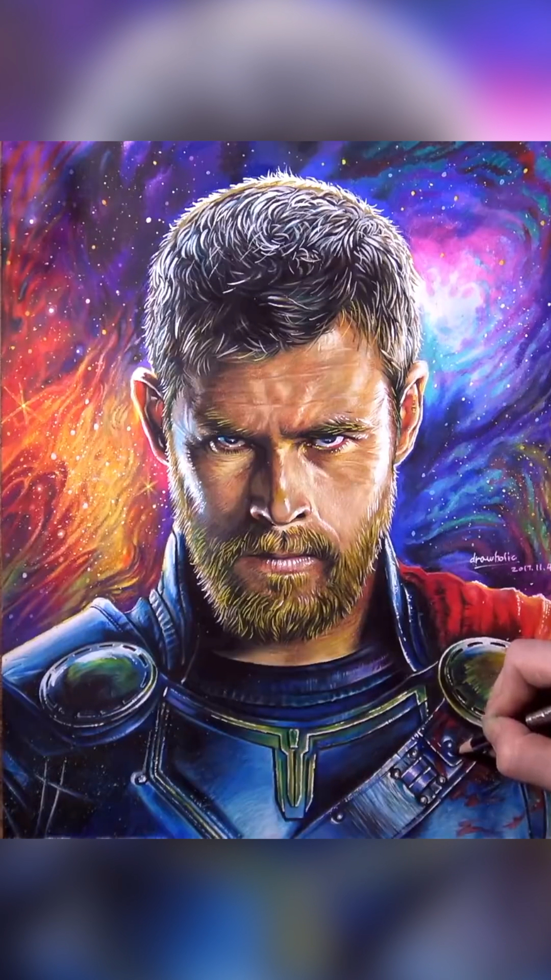 这是高手#雷神托尔素描