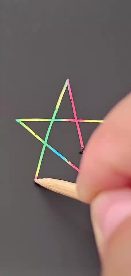 奇闻趣事抢先看五角星这样画秒会哦