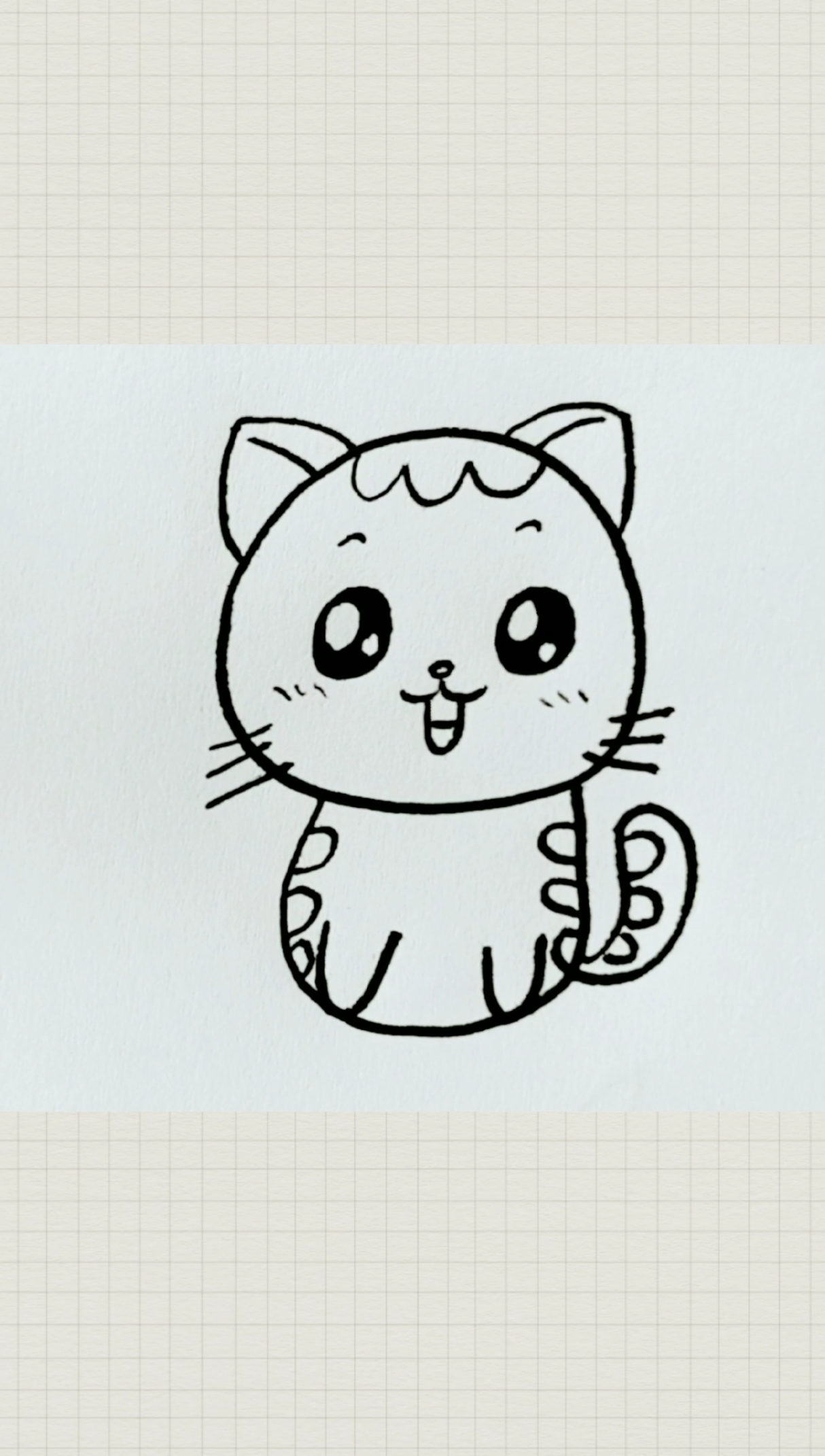 每天更新简笔画#小猫咪
