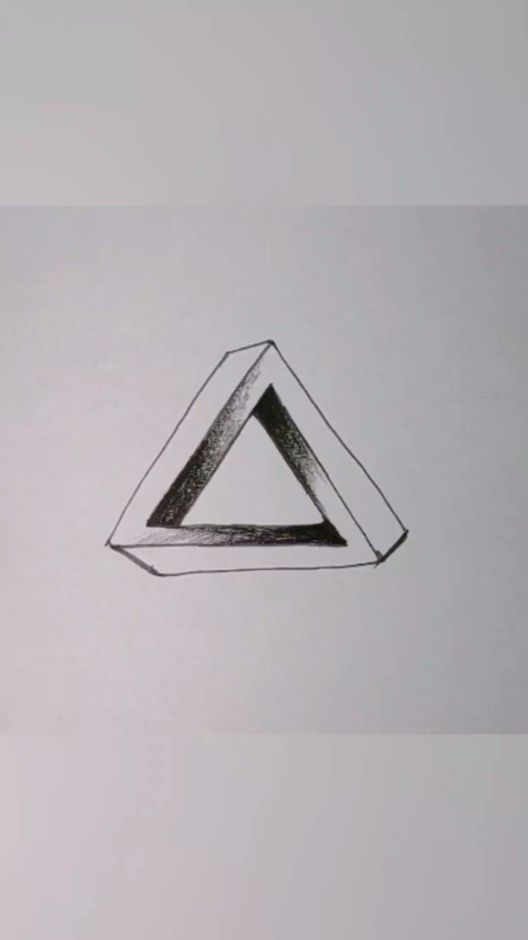 我要上热门#简笔三角立体画.