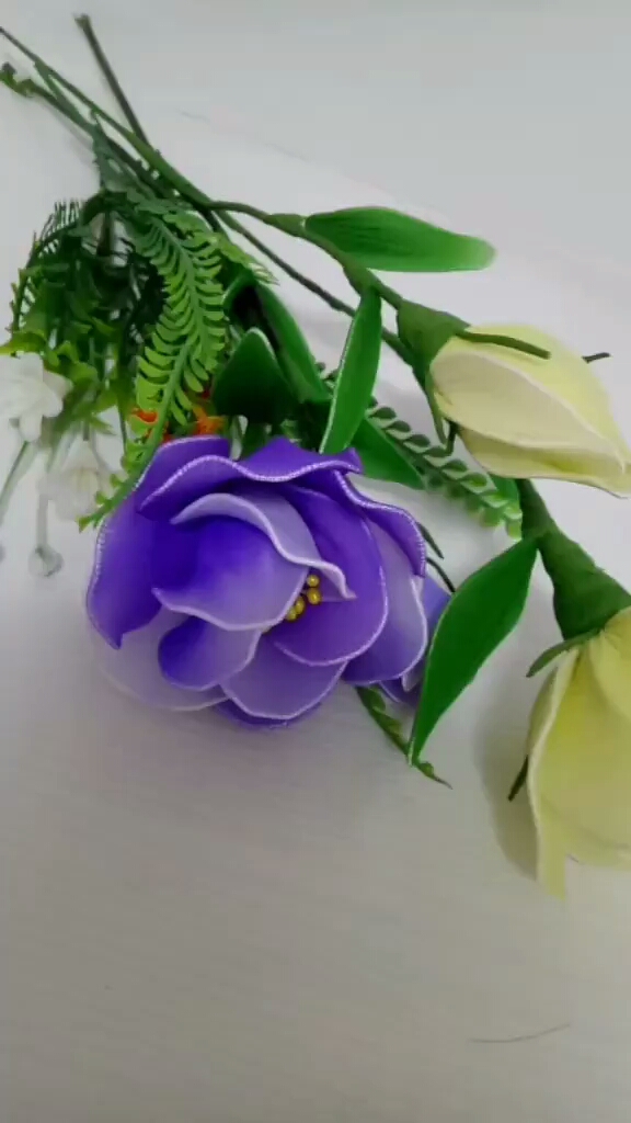 妈妈我想对您说#丝网花洋桔梗