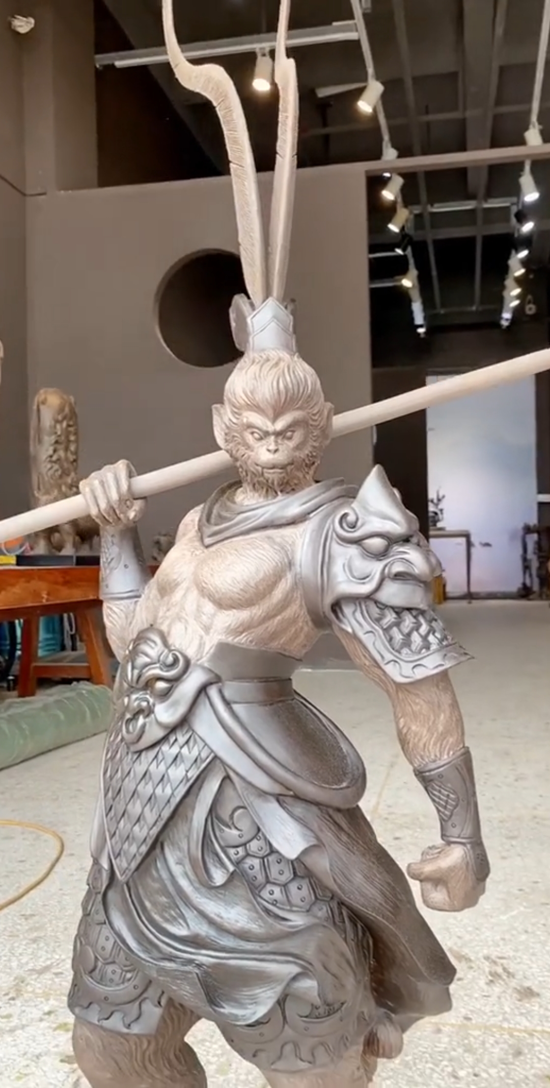 全民热门手工#霸气齐天大圣,雕刻作品