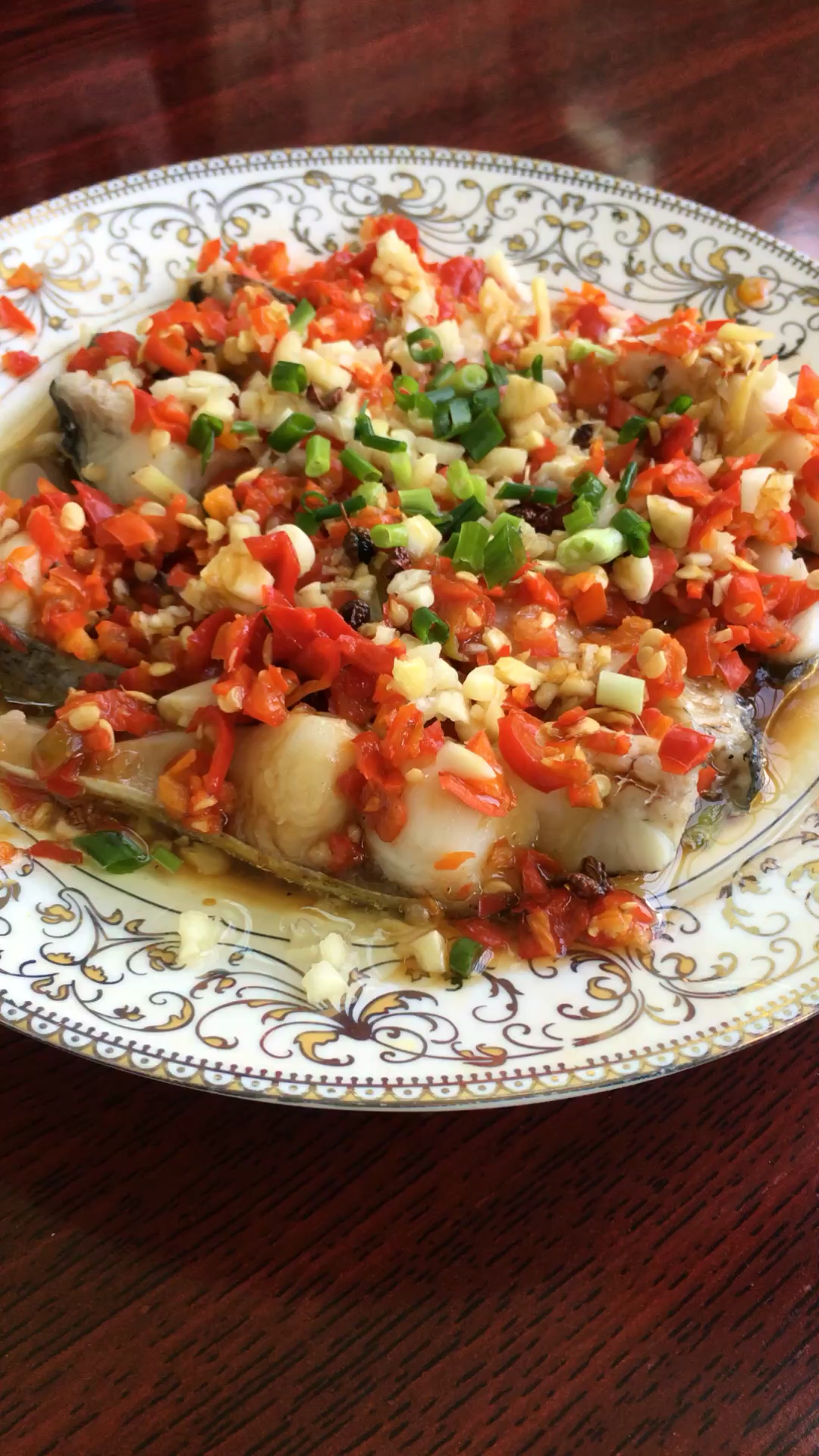 舌尖上的旅行#剁椒蒸鱼块,鲜嫩美味