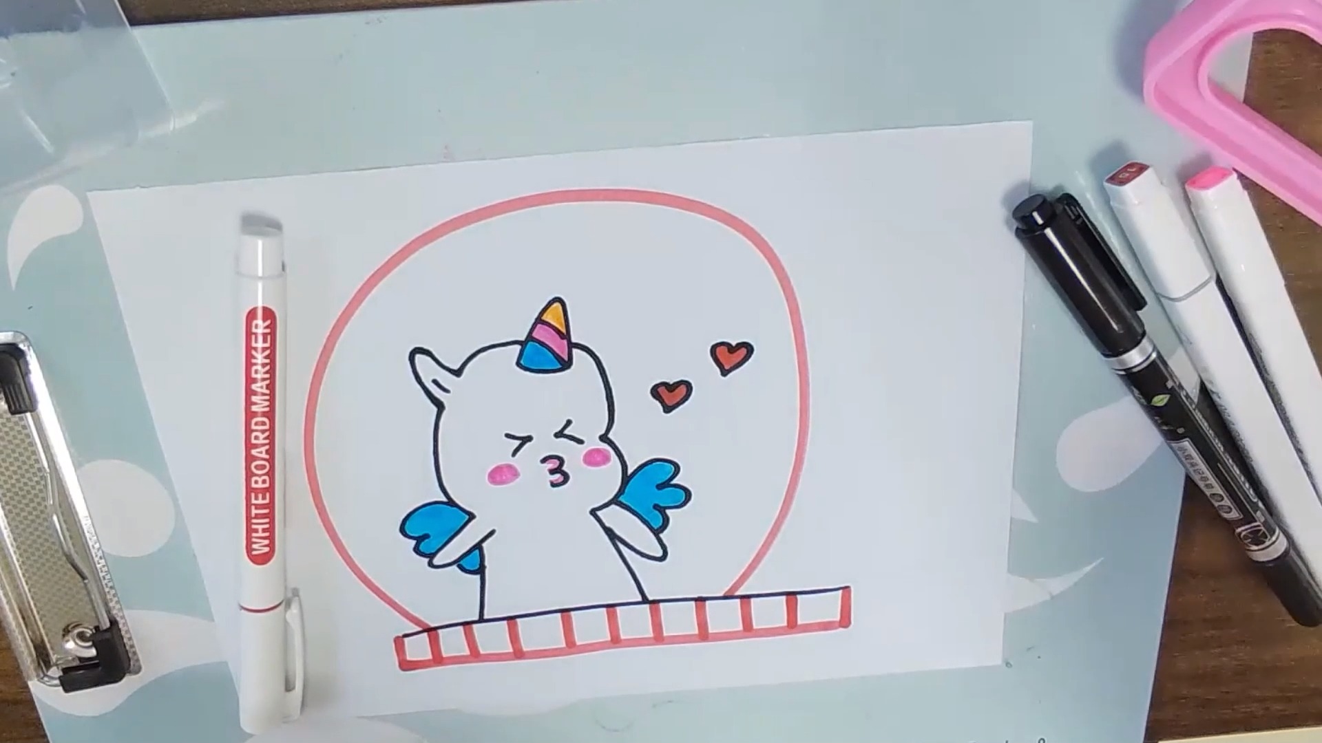 小朋友们好我是小明绘画坊今天教你们画一个鼠星星看完你学会了吗