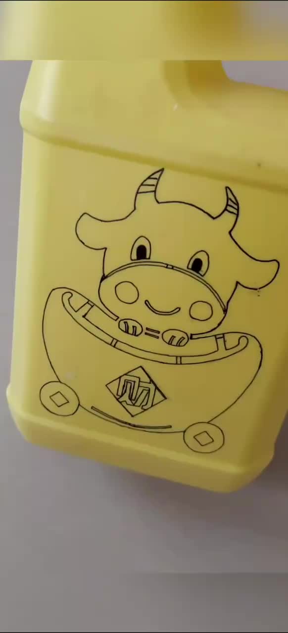 废物利用～手工制作～小牛牛收纳盒灯笼