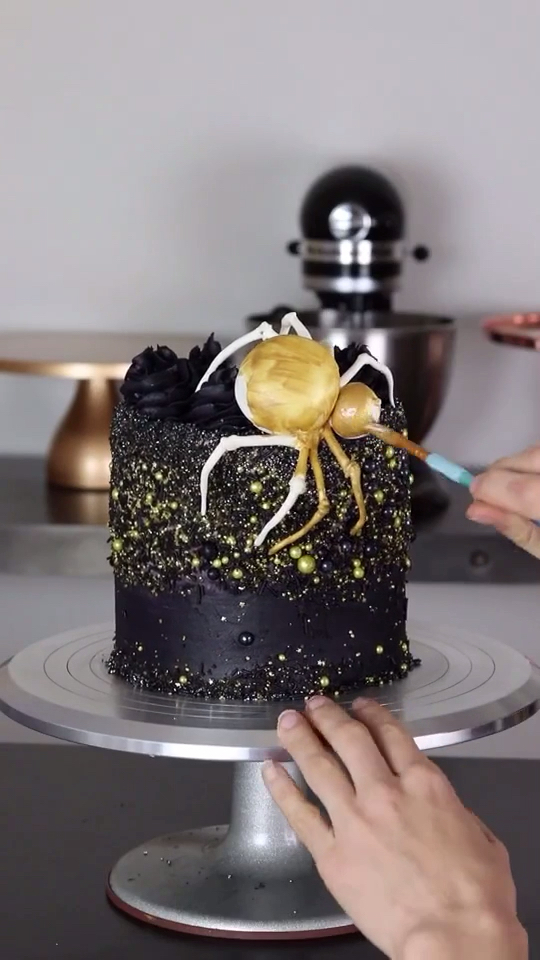 平安夜#蜘蛛蛋糕.你敢吃吗?