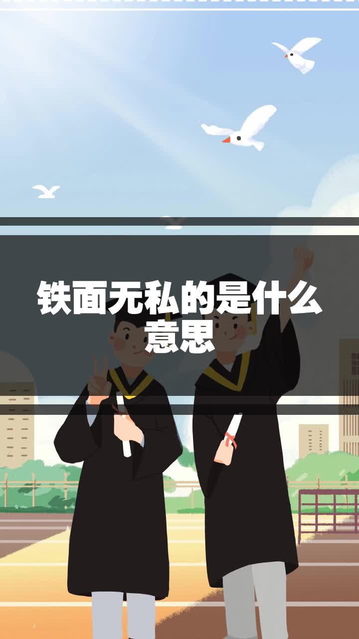 铁面无私的是什么意思