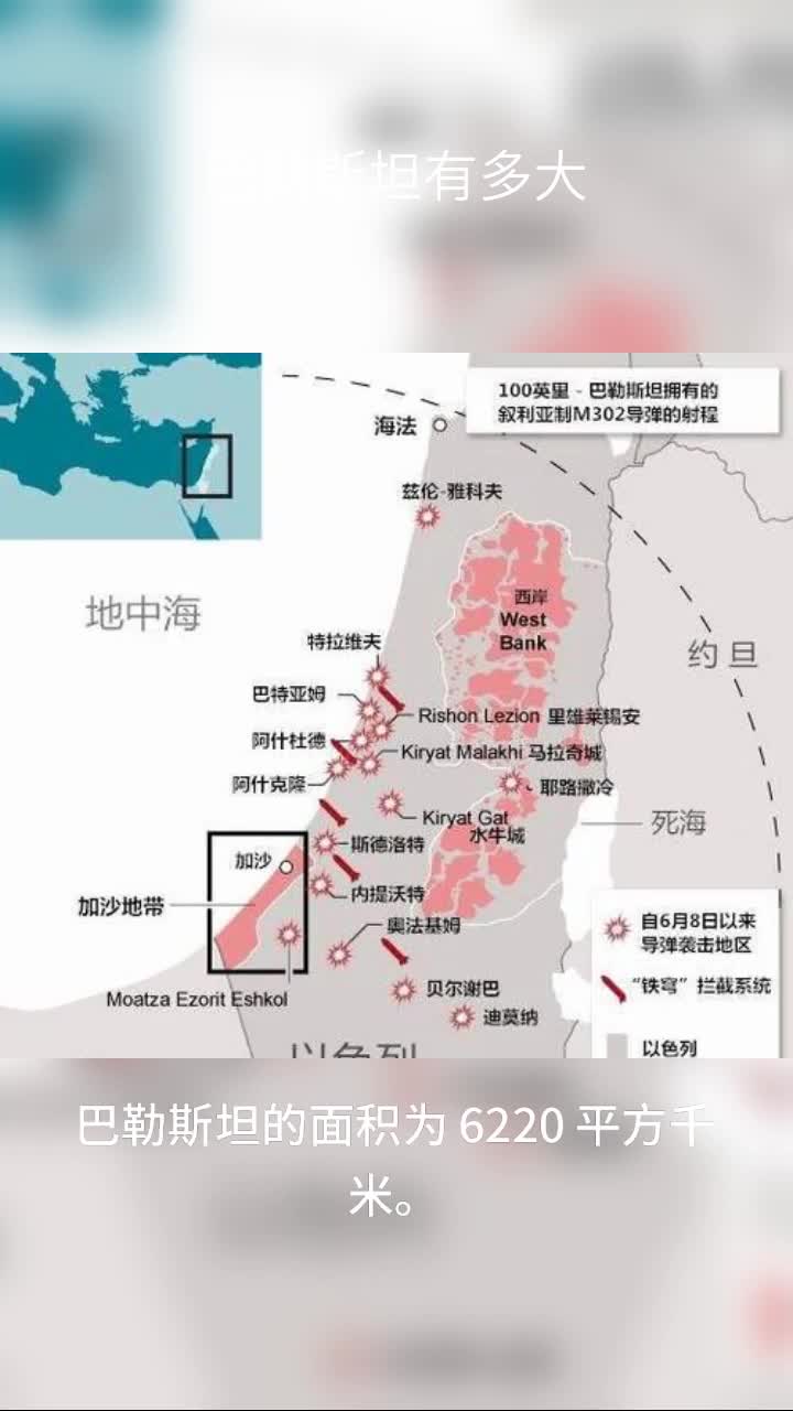 巴勒斯坦有多大