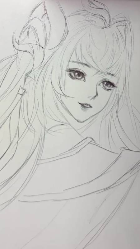 手绘#"一闪一闪亮晶晶"(临摹西施姐姐)-度小视