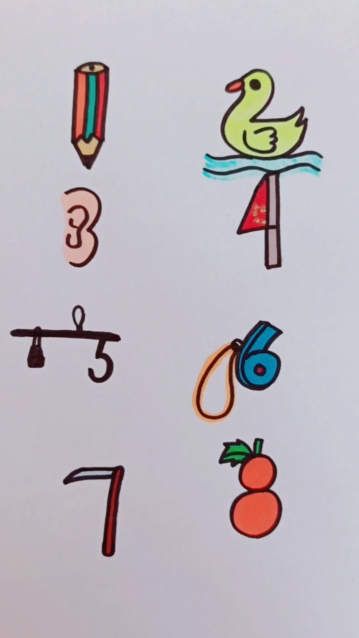 创意简笔画#一像铅笔能写字-度小视