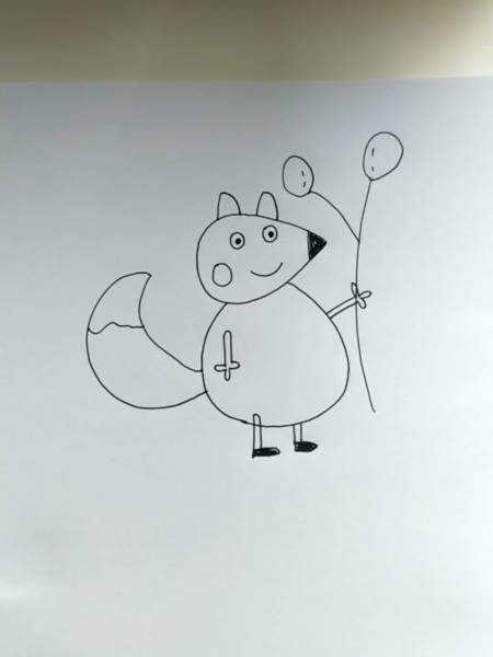 小猪佩琪的好朋友狐狸弗雷迪,这个胖嘟嘟的样子是不是看起来很可爱