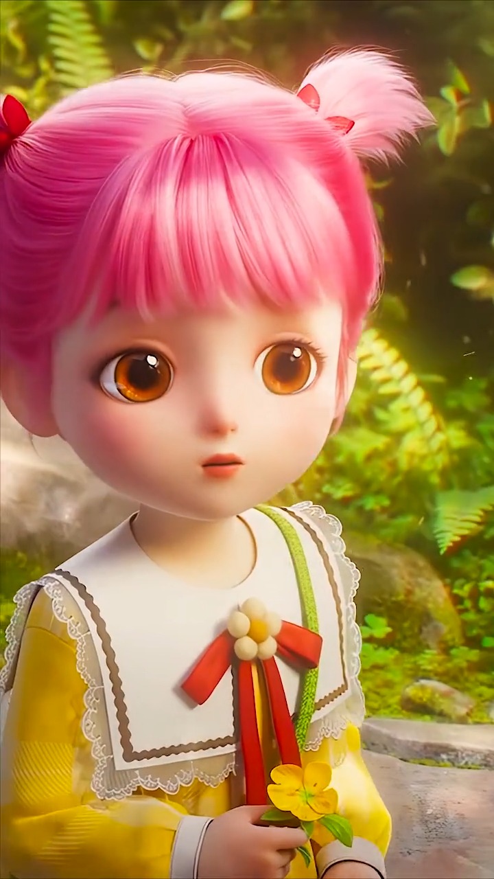 呆萌小女孩,你的心有没有被萌化 #动态壁纸 #动漫女神 #二次元美图