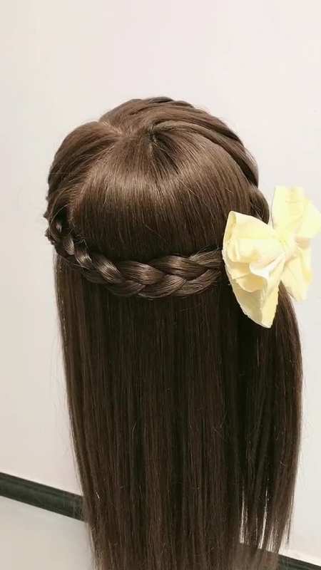 第一次用头模编一个你们喜欢吗编发教程编发儿童编发发型能量站-全民