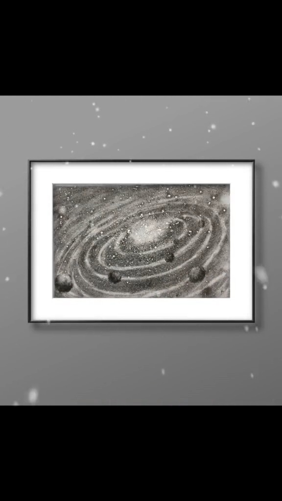 绘画教程唯美的银河系画圈圈他就来了画画