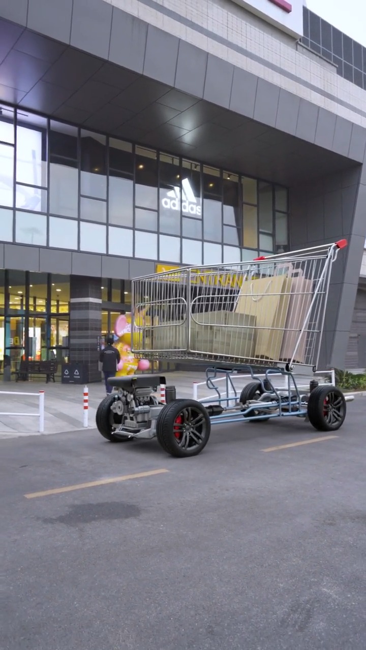 世界上最大的购物车,女人们都疯狂了(男人们也疯狂了)