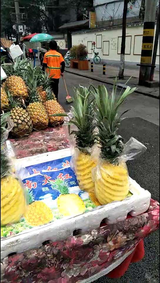 卖菠萝……卖菠萝