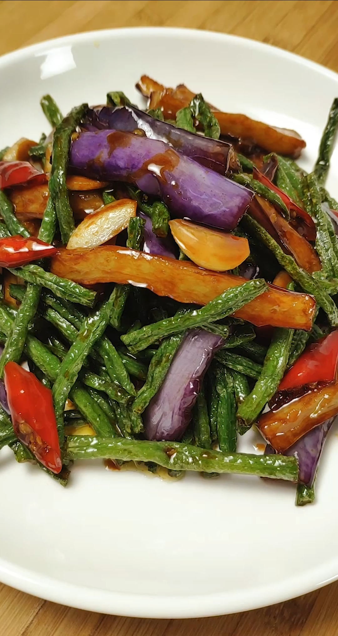 生活小妙招#豆角烧茄子,我能吃2碗米饭