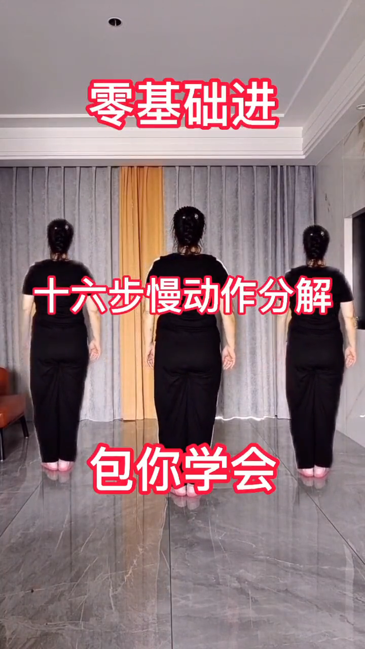 16步广场舞一步一步教慢动作