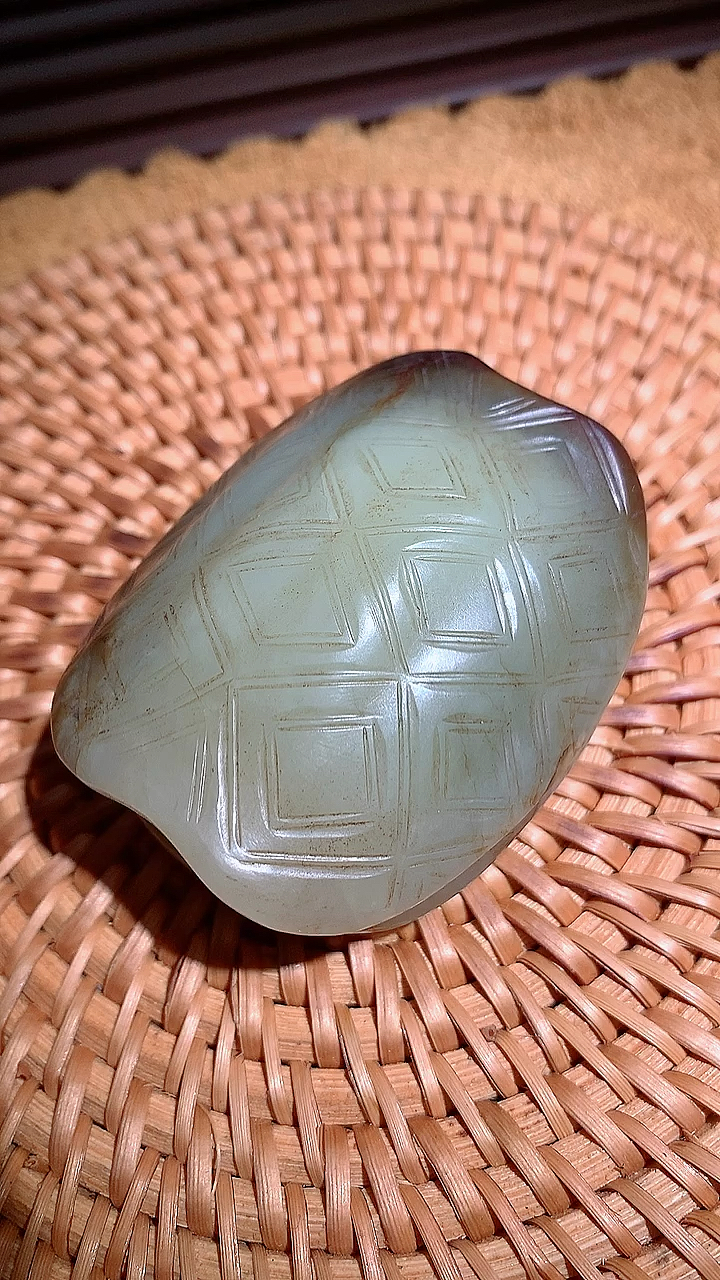 高古玉和田玉#高古和田玉龟壳-度小视