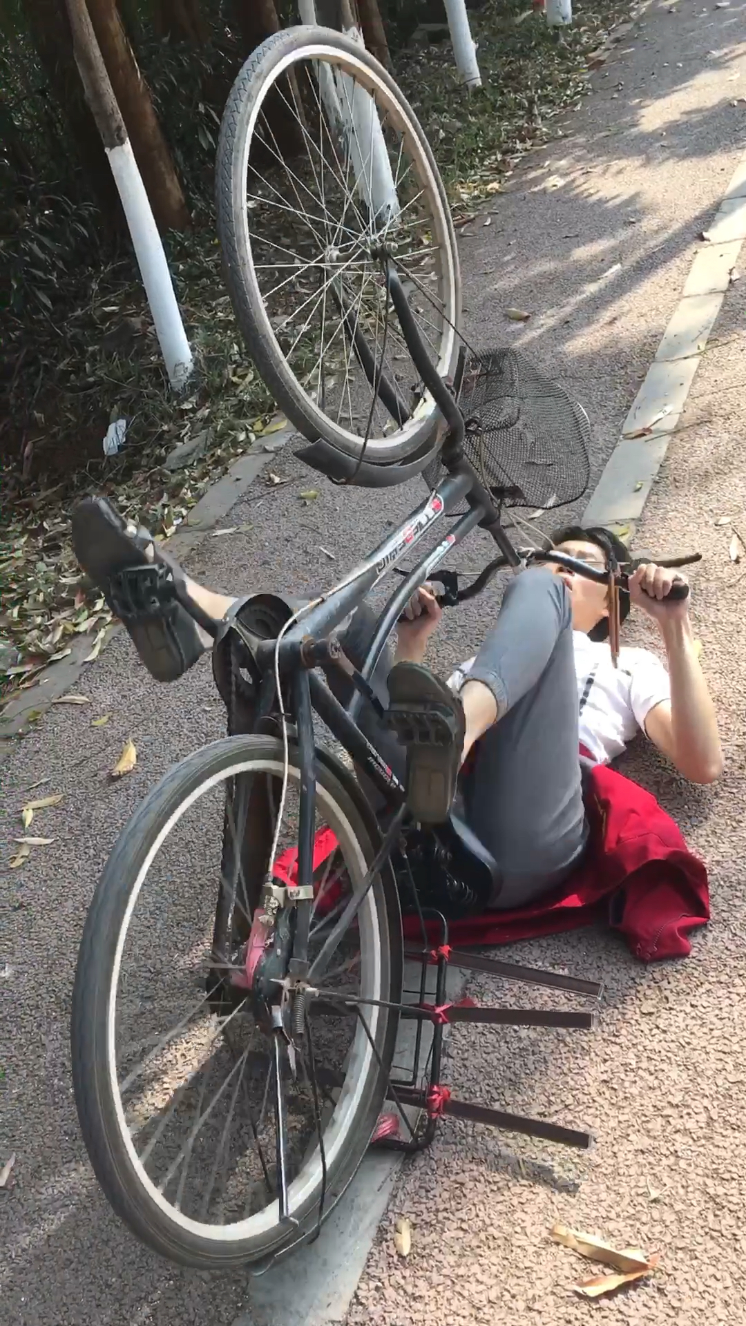 搞笑段子剧#第一次见骑自行车250时速非常稳定