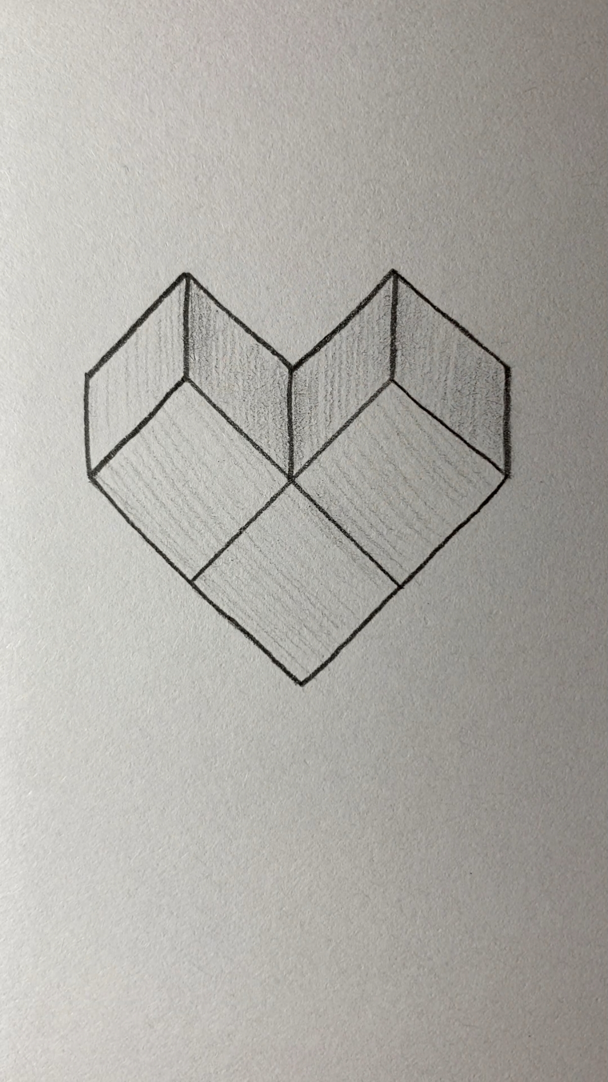 画心型的立体图形