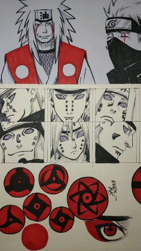 我要上热门手绘的火影佩恩六道