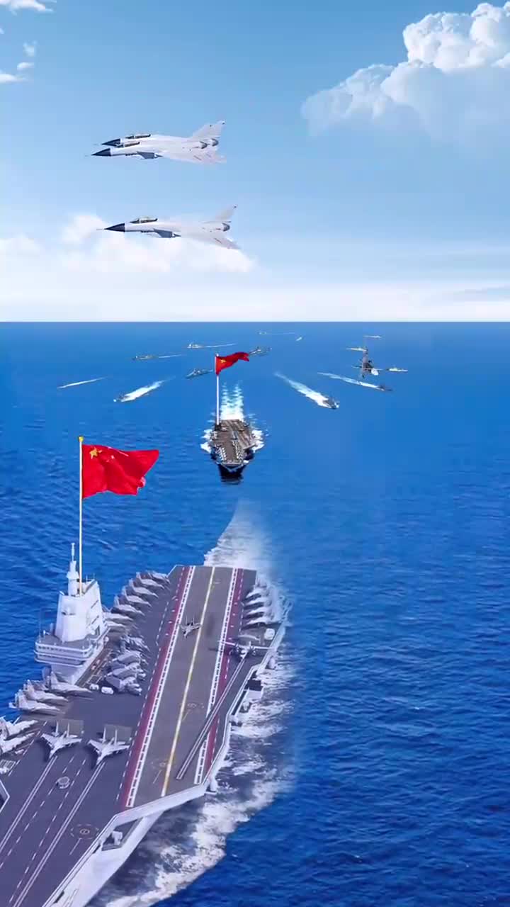 我发个我们的航空母舰能破万吗大国重器航母大海