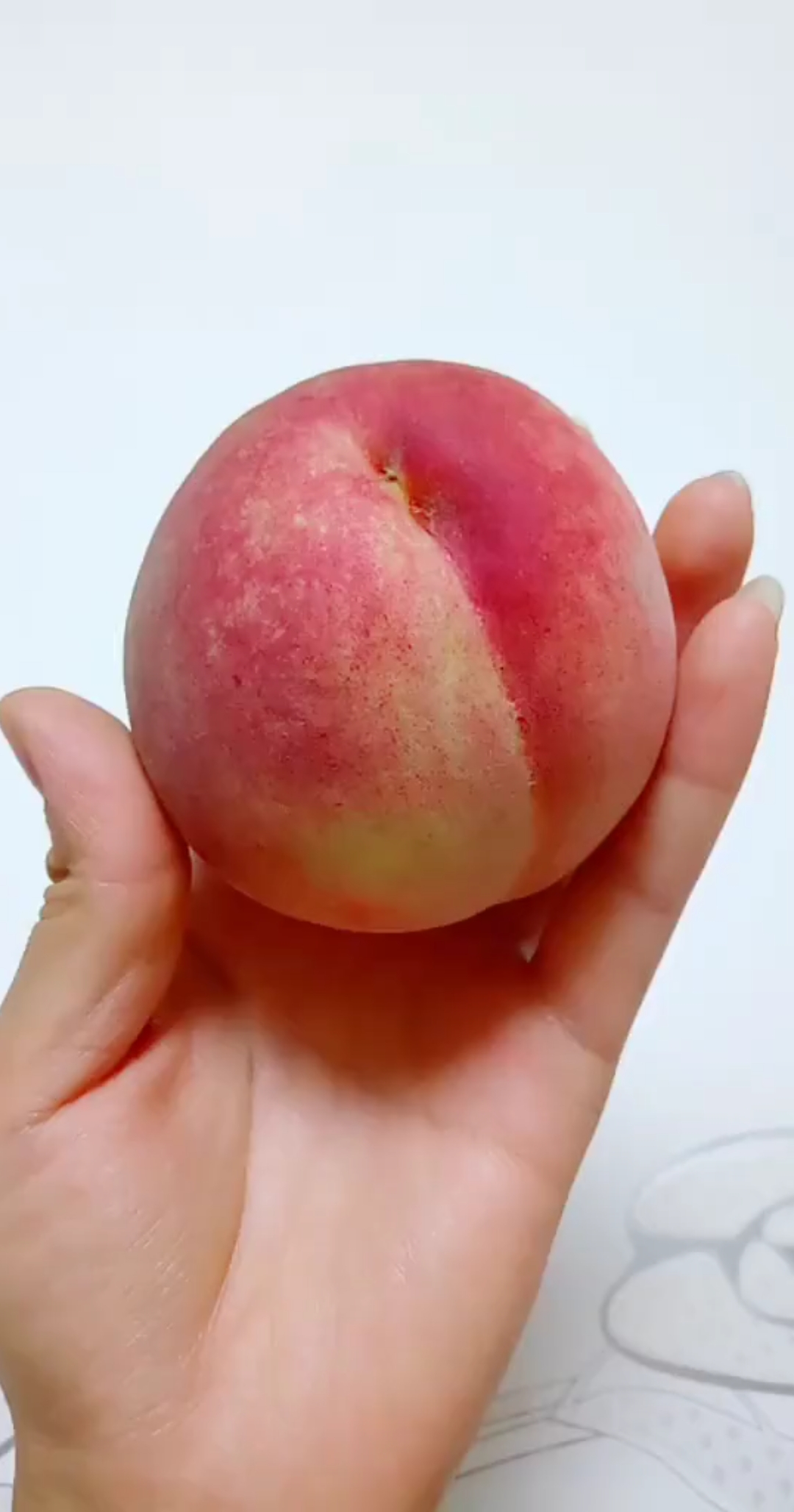 乡村生活#桃子这样切孩子喜欢吃