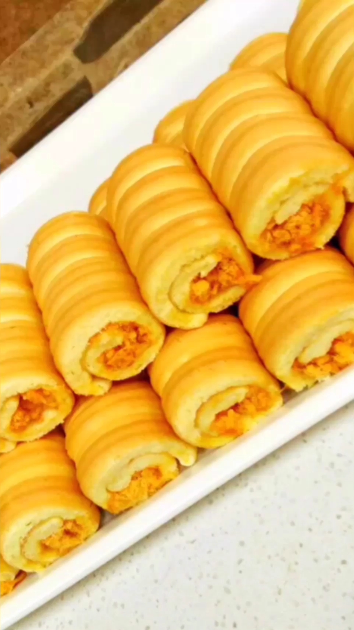 美食#红豆卷,肉松卷.网络教学实体店教学.