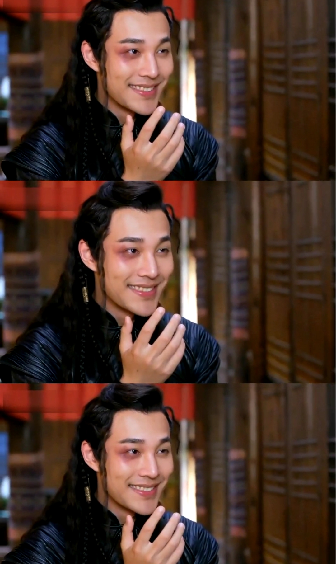 袁昊秦尚城#岛主这个熊猫妆挺不错哟